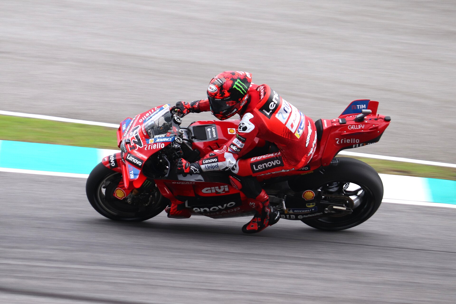 Ducati Lenovo MotoGP race bike — Francesco Bagnaia, 2025 Malaysian Grand Prix